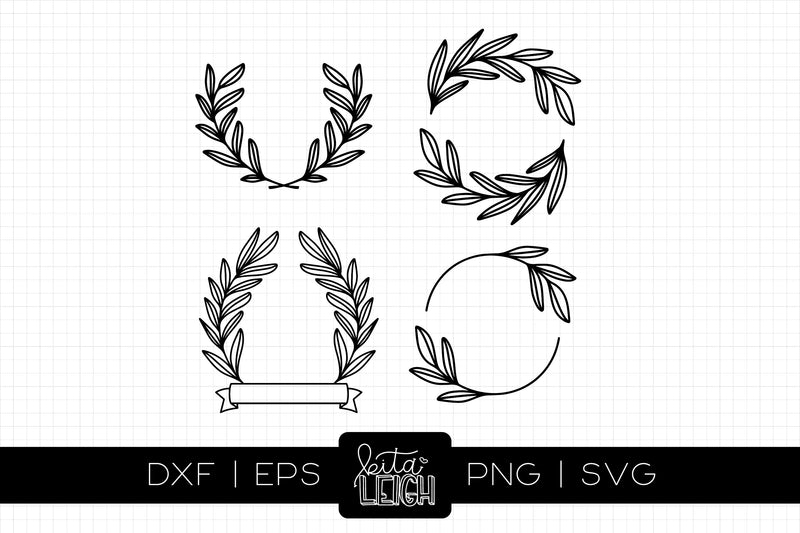 Laurel Leaves SVG Kitaleigh 