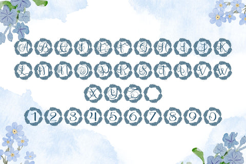 Laurelienne Monogram Font Dm Letter Studio 