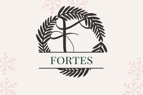 Laurelienne Split Monogram Font Dm Letter Studio 
