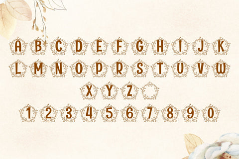 Laurentis Monogram Font Dm Letter Studio 