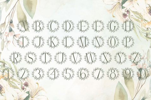 Lauressence Monogram Font Dm Letter Studio 