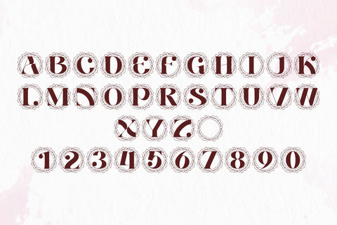 Laurion Monogram Font Dm Letter Studio 