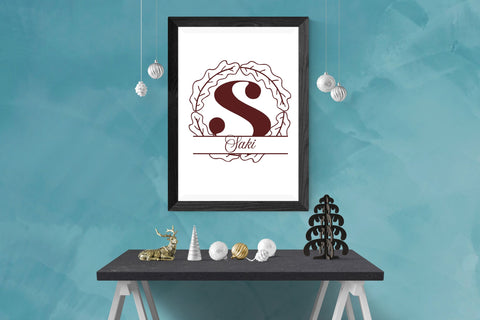 Laurion Split Monogram Font Dm Letter Studio 