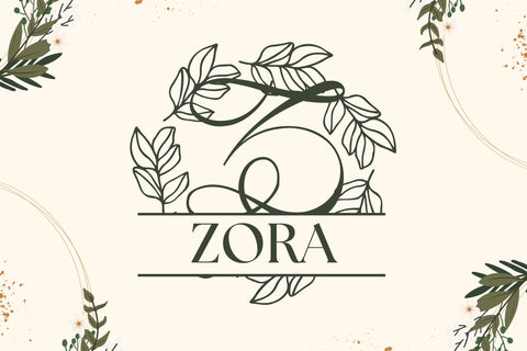 Laurisia Split Monogram Font Dm Letter Studio 