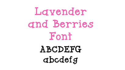 Lavender and Berries Font Font Crafting With Brenna 