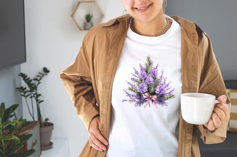 Lavender and Christmas Tree Sublimation Bundle Sublimation Designangry 