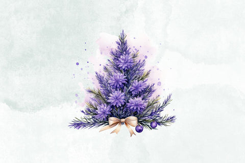 Lavender and Christmas Tree Sublimation Bundle Sublimation Designangry 