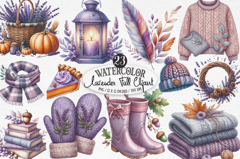 Lavender Fall Sublimation Clipart Sublimation SVGista 