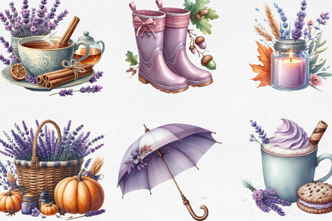 Lavender Fall Sublimation Clipart Sublimation SVGista 