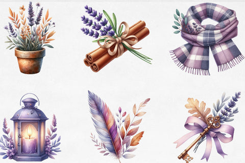 Lavender Fall Sublimation Clipart Sublimation SVGista 
