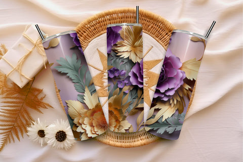 Lavender flower tumbler wrap | Sublimation PNG design | 3D floral Tumbler Wrap PNG Seamless Sublimation Designs Download, Png Sublimation 20oz Skinny Sublimation FloridPrintables 