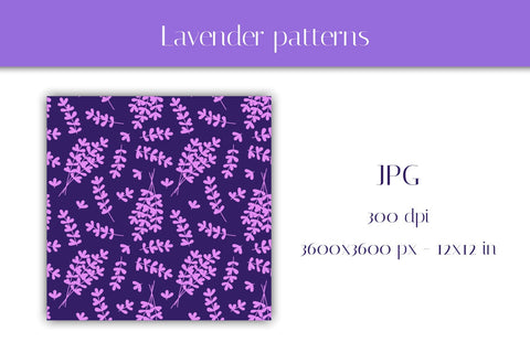 Lavender Flowers Digital Paper | Floral Patterns Collection for Scrapbooking, Craft, Designs | Cute Blossom JPG Paper | Digital Download Digital Pattern AnnaViolet_store 
