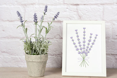 Lavender Flowers Font Manjali_Studio 