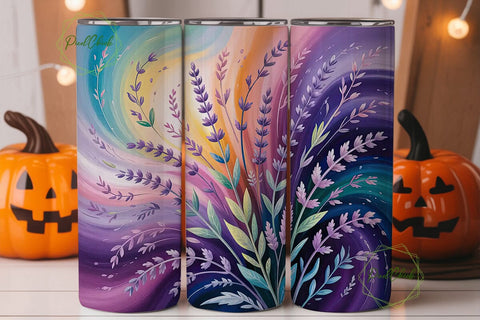 Lavender Galaxy 20oz Tumbler Wrap Sublimation PixelChick 