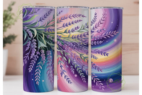 Lavender Galaxy 20oz Tumbler Wrap Sublimation PixelChick 