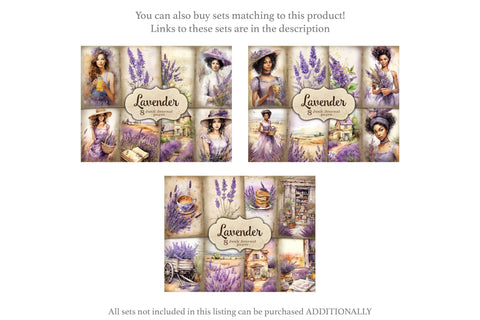 Lavender Junk Journal Kit | Victorian Ephemera SVG GlamArtZhanna 