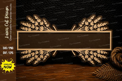 Lavender Name Plate Laser Cut Svg Design SVG Regulrcrative 