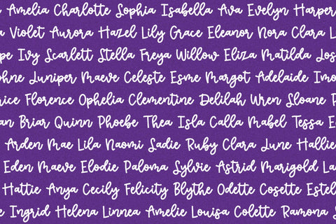 Lavender Sky Script Font Beck McCormick 