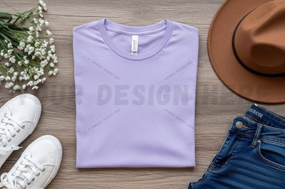Lavender t-shirt mockup design Mock Up Photo Regulrcrative 