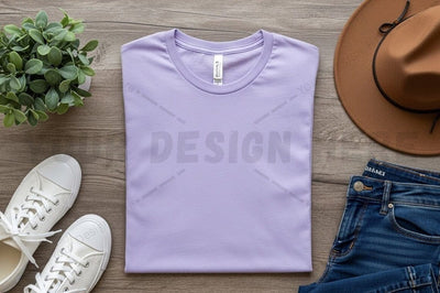 Lavender t-shirt mockup design Mock Up Photo Regulrcrative 