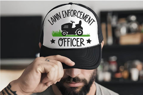 Lawn Enforcement Officer SVG PNG DXF EPS Cut File - Cricut & Silhouette Design SVG So Fontsy VIP Design Shop 