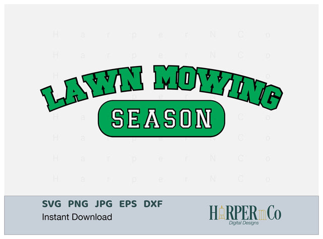 Lawn Mowing Season Laser SVG EPS Cut File SVG HarperNCo 