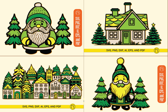 Layer Christmas Element SVG Bundle SVG MD JOYNAL ABDIN 