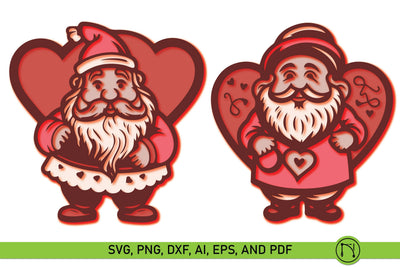 Layer Valentine Gnome SVG Bundle SVG MD JOYNAL ABDIN 