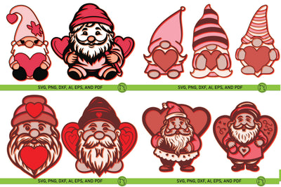 Layer Valentine Gnome SVG Mega Bundle SVG MD JOYNAL ABDIN 
