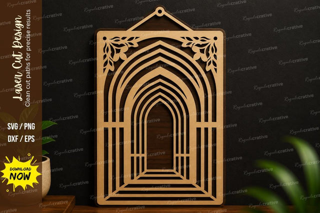 Layered Archway SVG | Decorative Laser Cut Frame Design SVG Regulrcrative 