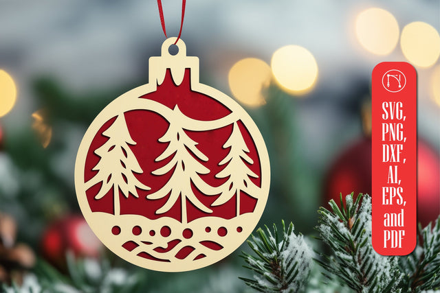 Layered Christmas Ornament SVG Cut File SVG MD JOYNAL ABDIN 