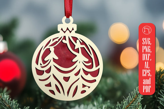 Layered Christmas Ornament SVG Cut File SVG MD JOYNAL ABDIN 