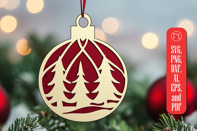 Layered Christmas Ornament SVG Cut File SVG MD JOYNAL ABDIN 