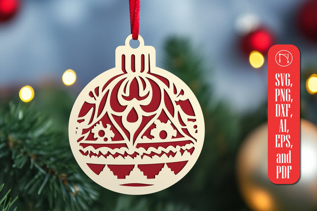 Layered Christmas Ornament SVG Cut File SVG MD JOYNAL ABDIN 