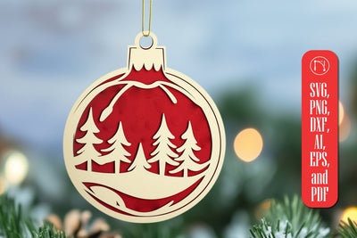 Layered Christmas Ornament SVG Cut File SVG MD JOYNAL ABDIN 