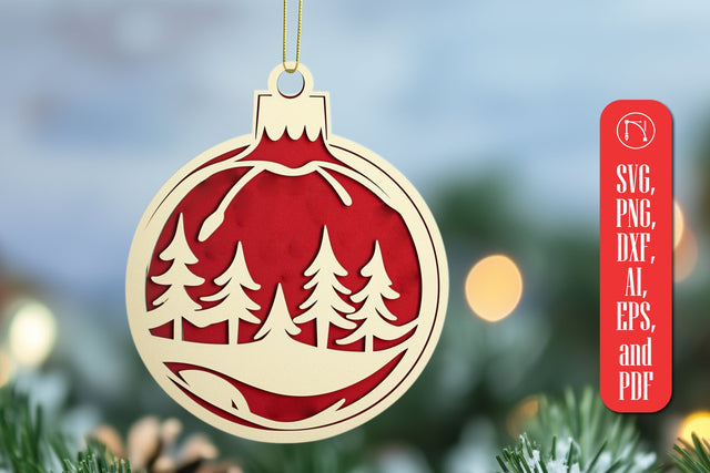Layered Christmas Ornament SVG Cut File SVG MD JOYNAL ABDIN 