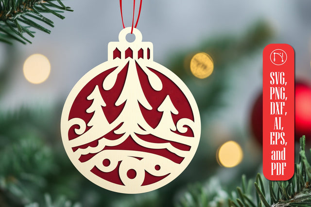 Layered Christmas Ornament SVG Cut File SVG MD JOYNAL ABDIN 