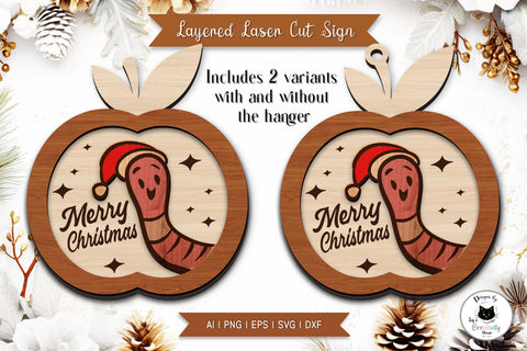 Layered Christmas Sign Laser Cut SVG SVG Ivy's Creativity House 