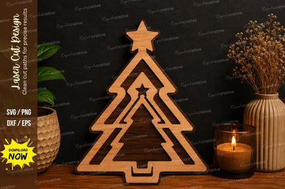 Layered Christmas Tree SVG Laser Cut Svg Design SVG Regulrcrative 