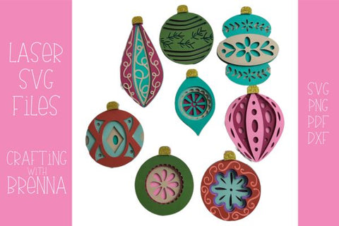 Layered Ornaments Bundle Laser SVG File SVG Crafting With Brenna 