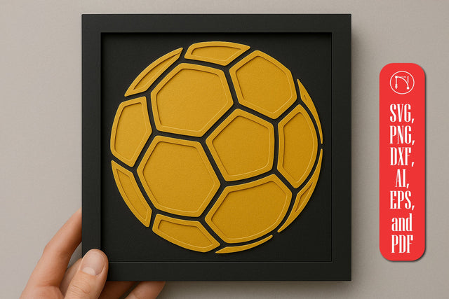 Layered Papercut Handball SVG Cut File SVG MD JOYNAL ABDIN 