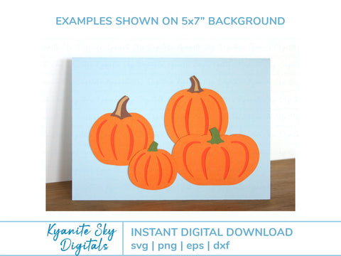 Layered Pumpkin Shapes SVG Bundle SVG Kyanite Sky Digitals 
