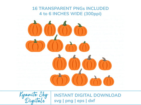 Layered Pumpkin Shapes SVG Bundle SVG Kyanite Sky Digitals 