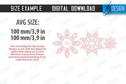 Layered Snowflakes Christmas Tree Ornament Laser Cut Bundle, Wooden Snowflakes, Christmas Tree Decorations, Christmas Tree Toys SVG SVG Fly Design 