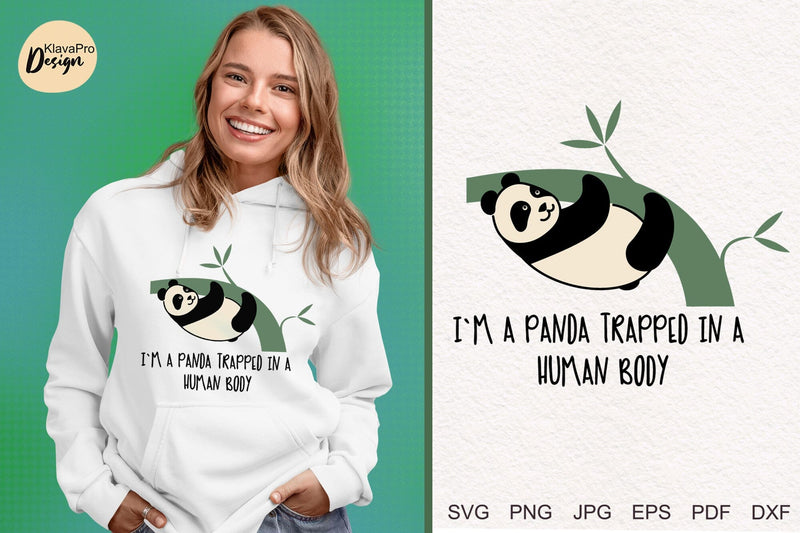 lazy clipart | Funny Lazy Panda layered SVG SVG Klava P 
