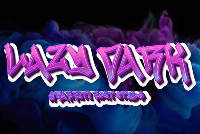 Lazy Dark Font Prasetya Letter 