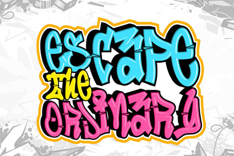 Lazy Street - A thin Layered graffiti font style Font Mozzatype 