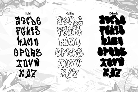 Lazy Street - A thin Layered graffiti font style Font Mozzatype 