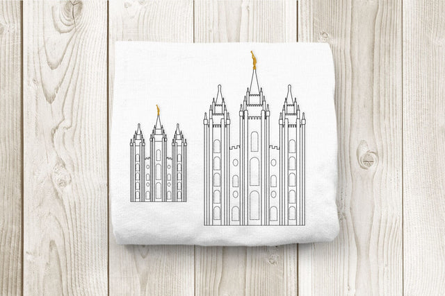 LDS Salt Lake City Temple Linework Embroidery Embroidery/Applique DESIGNS Risa Rocks It 