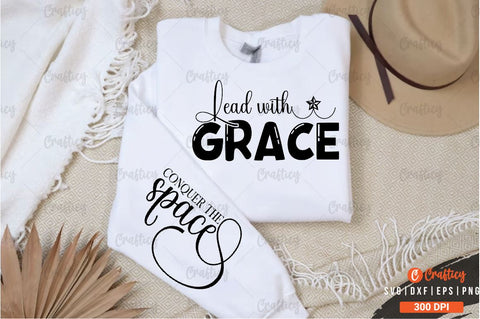 Lead with grace Sleeve SVG Design SVG Designangry 